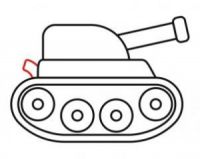 как нарисовать танк ребенку 9
