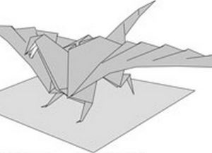 как сделать динозавра из бумаги (1)