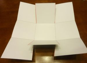 kaip padaryti popieriaus dėžutę 11