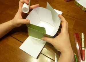 kaip padaryti popieriaus dėžutę 15