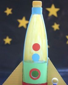 Vaikų rankų darbo raketas iš butelio 3