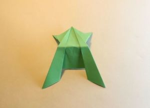 bagaimana membuat katak yang diperbuat daripada kertas_13