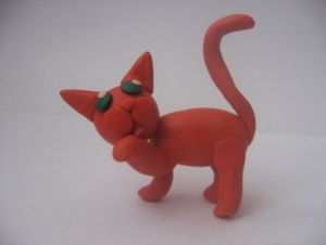 come fare un gatto con la plastilina 7