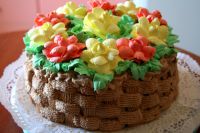 Как красиво украсить детский торт на день рождения кремом 13