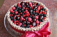bagaimana untuk menghias kek buah beku 1