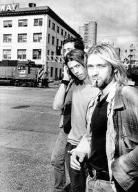 Kurt Cobain e il gruppo di Nirvana