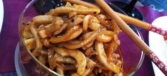 cumi goreng pada resipi Korea