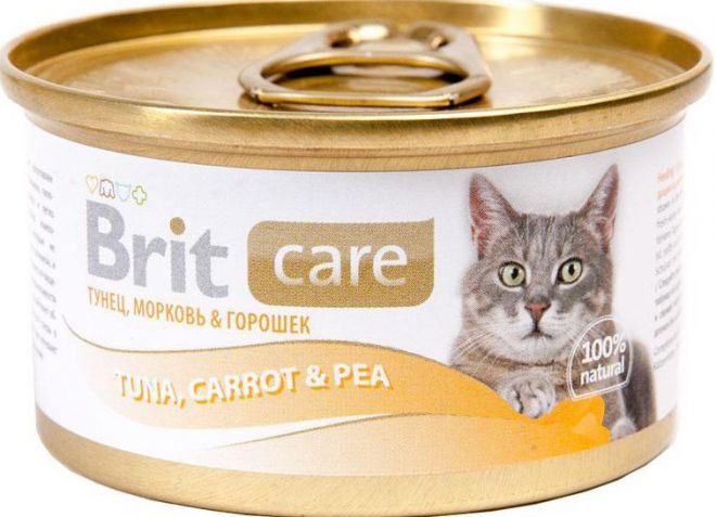 Makanan dalam tin untuk kucing brit