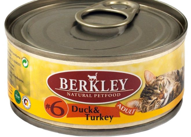 Makanan dalam tin untuk kucing Berkeley