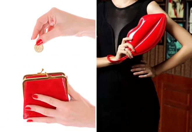 Dompet Merah Kulit Wanita