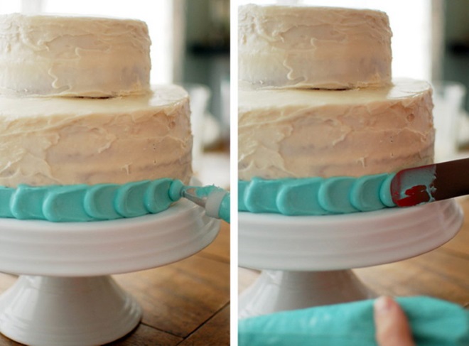 Cara menghias kek dengan krim 6