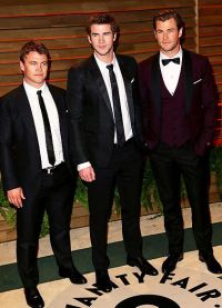 Luke, Liam e Chris Hemsworth