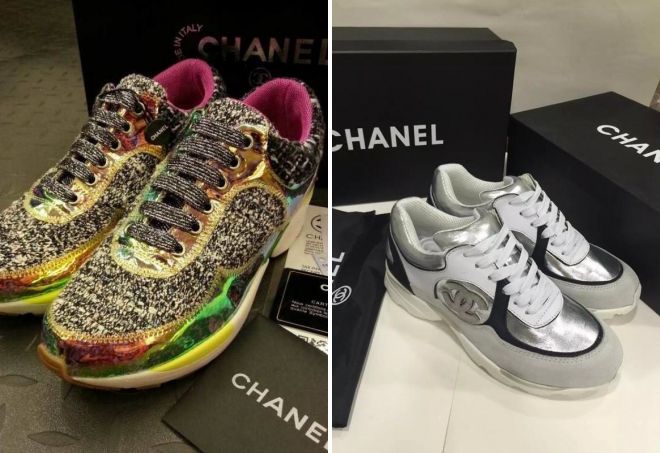 shiny chanel shoes