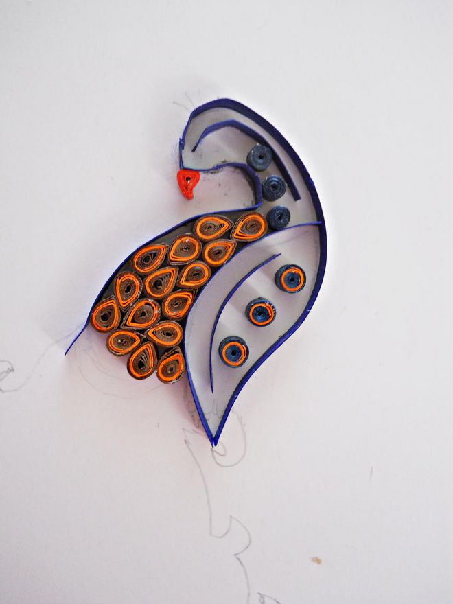 Quilling the Peacock 31