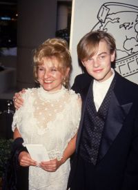 Leonardo DiCaprio con sua madre