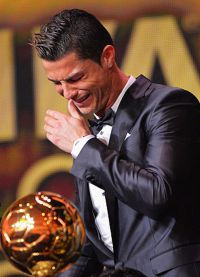 Cristiano Ronaldo Golden Ball ceremonijoje