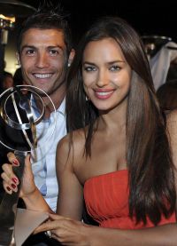 Laimingas Cristiano Ronaldo ir Irina Sheik