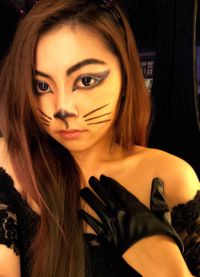 макияж кошки на хэллоуин 9