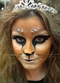 макияж кошки на хэллоуин 12