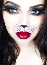 макияж кошки на хэллоуин 7