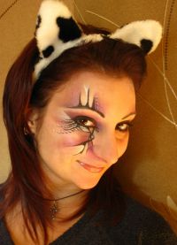 макияж кошки на хэллоуин 8