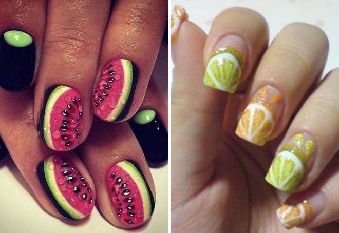 idea-idea manicure dengan buah-buahan