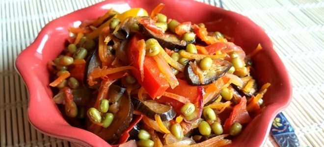 mung kacang dengan sayur-sayuran - resipi