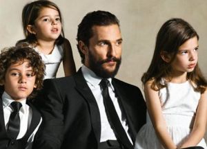 Мэттью МакКонахи с детьми для Dolce & Gabbana
