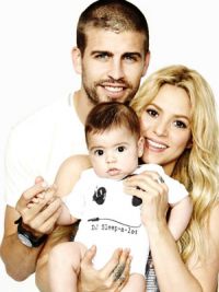 Gerard, Shakira e il loro figlio Milano