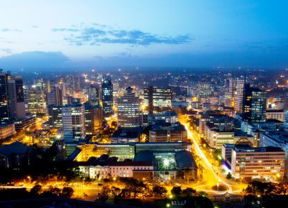 Панорама Найроби ночью