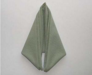 Origami daripada tuala wanita 42