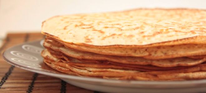 Pancake terbuat dari oat dalam susu
