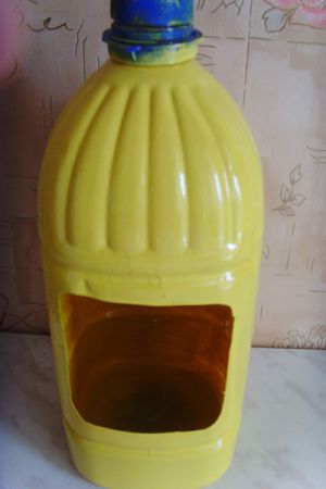 Lebah dari botol plastik13