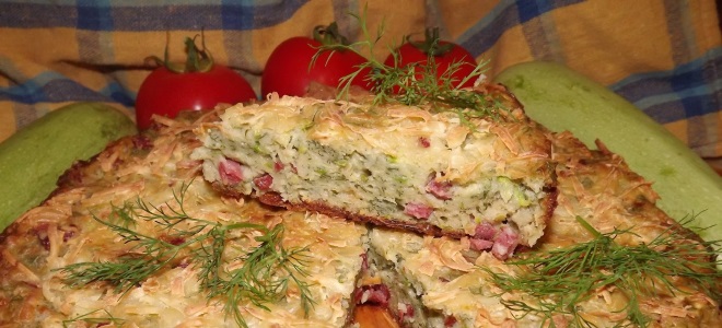 Kek dengan zucchini - resipi mudah