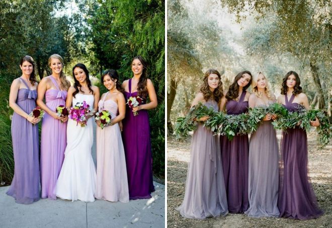 gaun pengiring pengantin ungu