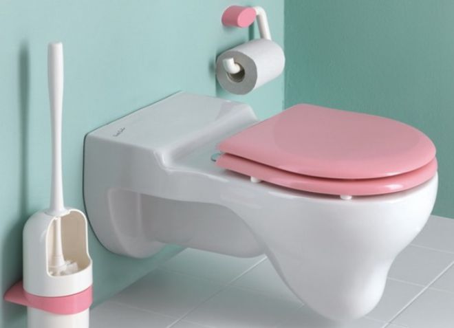 mangkuk tandas menggantung kanak-kanak