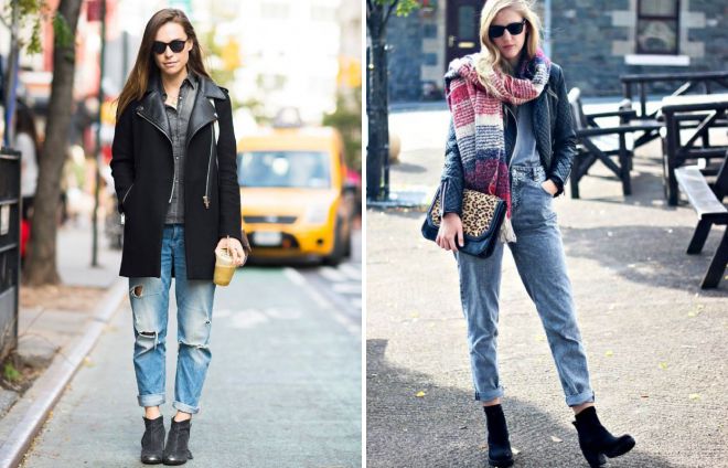 seluar jeans yang terselip di musim sejuk