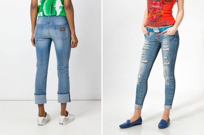 Jeans Wanita dengan Swivel