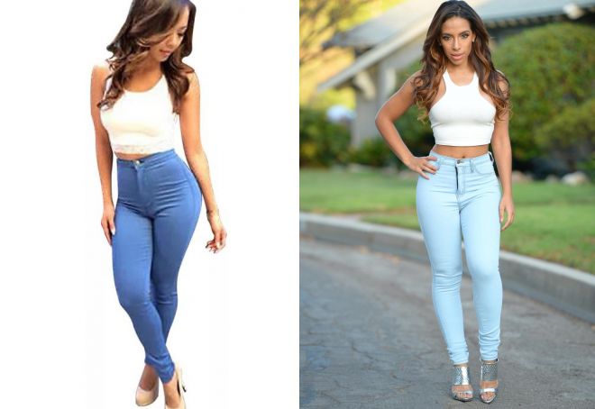 jeans con effetto push-up