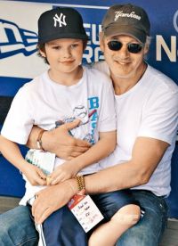 Richard Gere con suo figlio