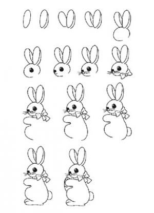 2 lukisan kelinci untuk kanak-kanak