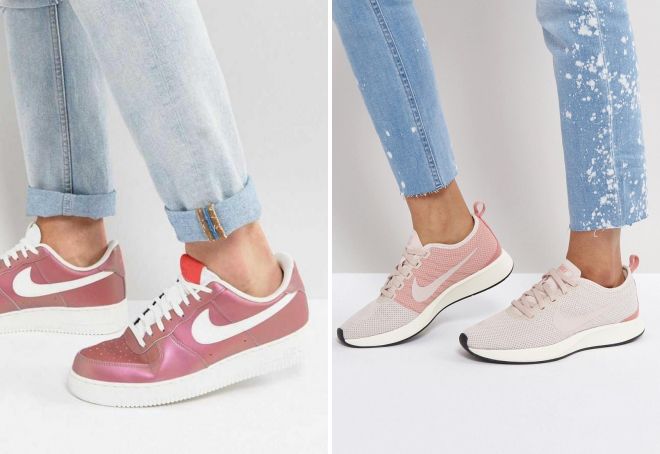 kasut merah jambu Nike
