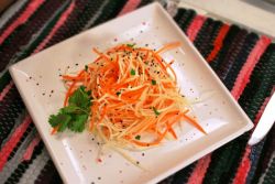 salad lobak dengan wortel