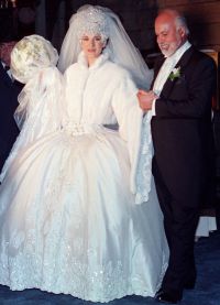 Celine Dion vestuvių suknele 2