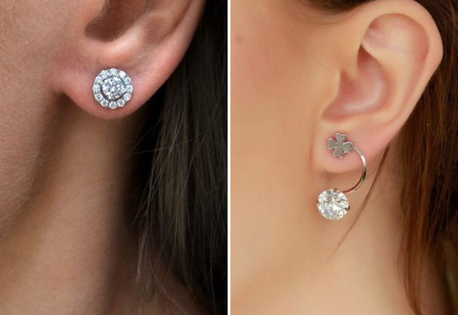 orecchini con diamanti