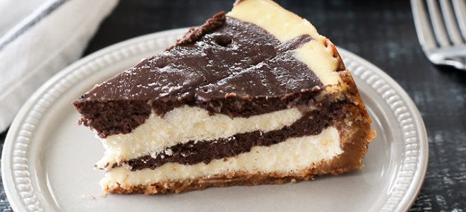 Cheesecake vanila-coklat