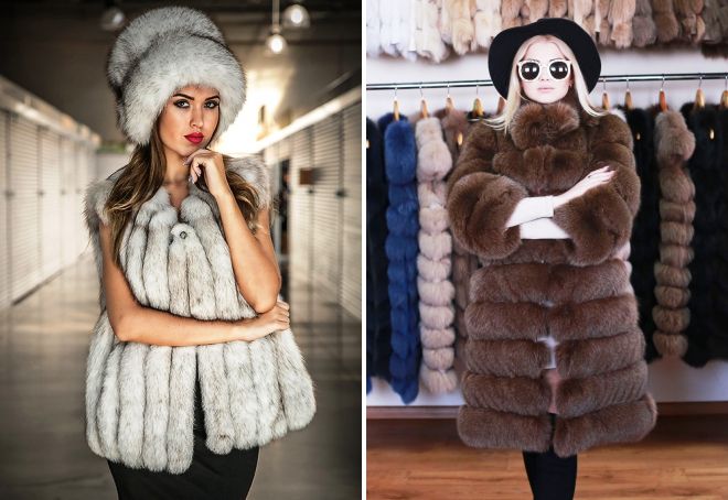 cappello per un cappotto di pelliccia di volpe polare