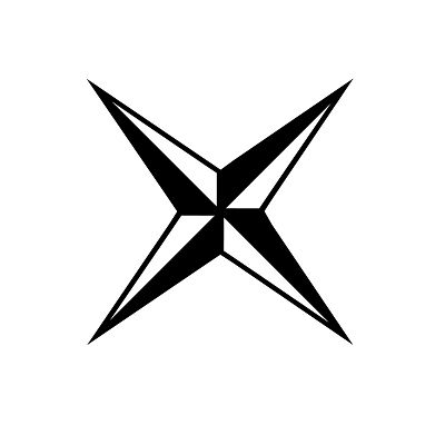 simbolo stella a quattro punte