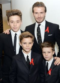 David Beckham dengan anak-anaknya
