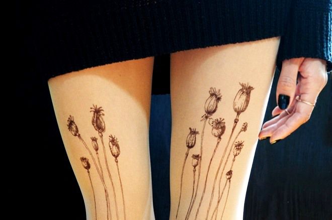 gėlės ant maki kojos
